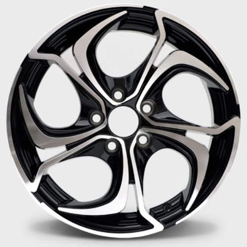 Premium Alloy Car Wheel – Aftermarket Style M1133, 14×5.5, Black Machine Face